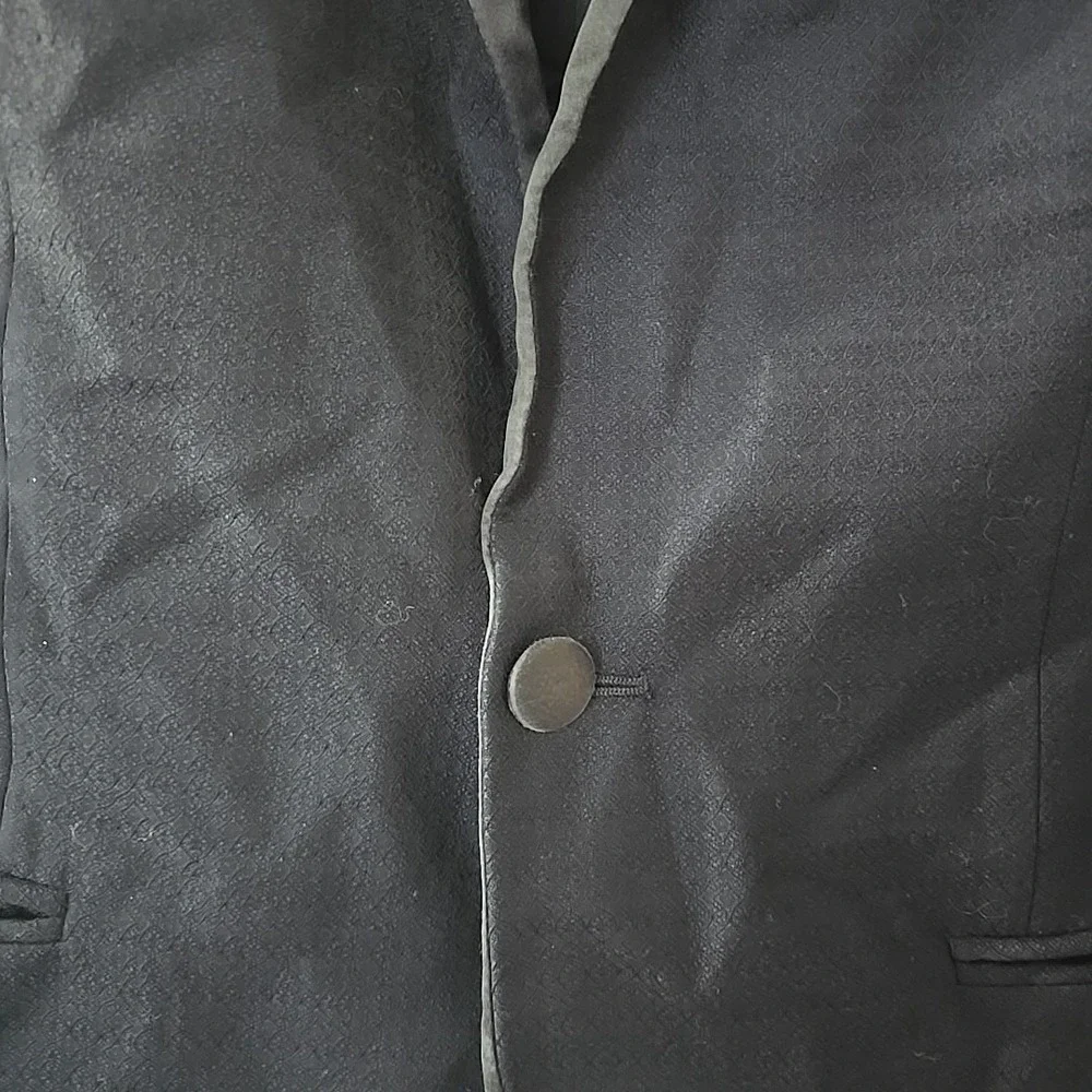 The‎ Kooples Navy Black One Button Fitted Blazer Mens Size 46
